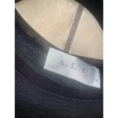 ALC Frank ALC indie Sleeze Goth Knit Zipper Shirt Dress 2010 boho spring formal evening