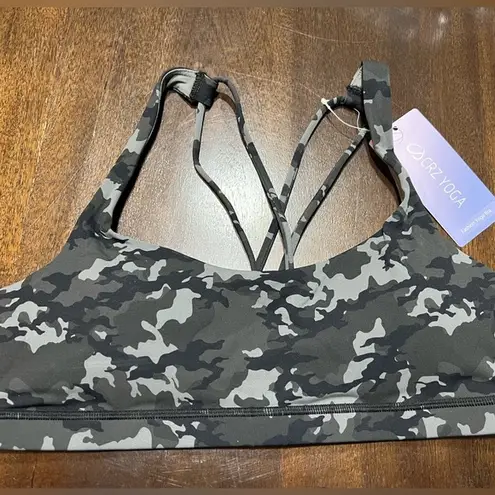 CRZ Yoga Gray Camo CRZ bra