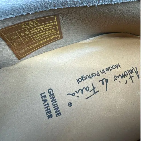 Antonia de Faria AlbaPink Mary Jane Suede Pearl women sz 9.5 Pink