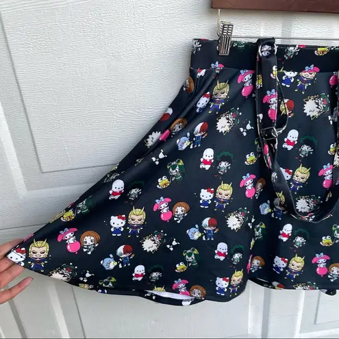 Hot Topic  My Hero Academia x Hello Kitty Womens Suspender Skirt Size XL - Image 9