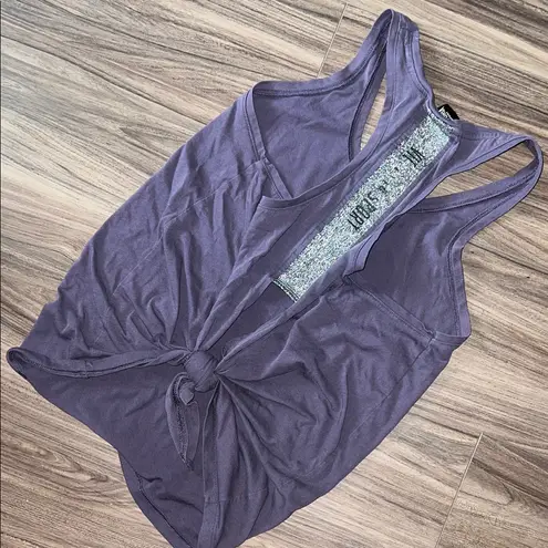 Victoria Sport Victoria’s Sport Active Purple Tank Top Tie Back Racerback