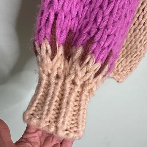 SAACHI Colorblock Patchwork Chunky Open