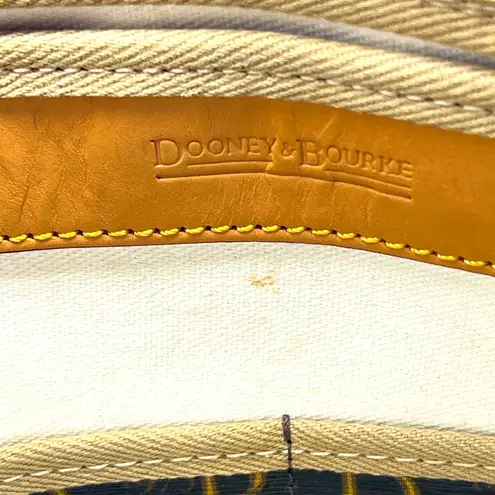 Dooney & Bourke  signature D&B logo black and tan leather bag