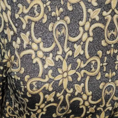 J. McLaughlin  Womens Devon Scroll Crew Neck Printed Swing Dress Medium