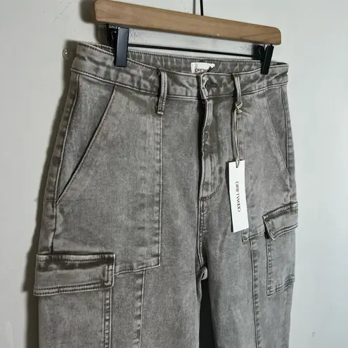 Driftwood NWT - Royce Cargo Straight Leg Acid Taupe Jeans