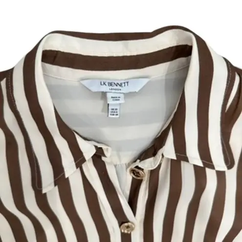 LK Bennett L.K. Bennett Emelia Shirt Dress in Brown/Cream, Size US 6