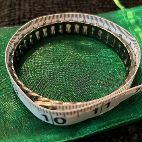 Y2K vintage retro set of 3 bangle bracelets 2 blk 1 silver GVC Black