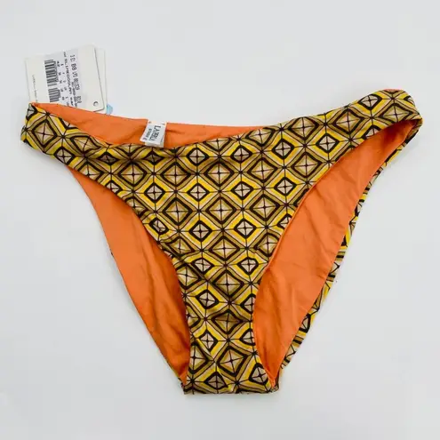 La Perla  Tan Studio Geometric Orange Reversible Bottom Us 6 Eu 40 Bikini Bottom