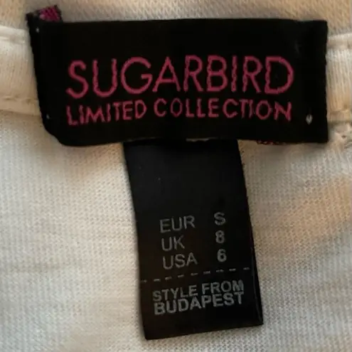 Sugarbird Limited Collection Gaga Oh La La RARE white cotton t