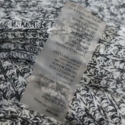 Dex Oversize Cotton Criss Cross Back Sweater Gray Size 2X