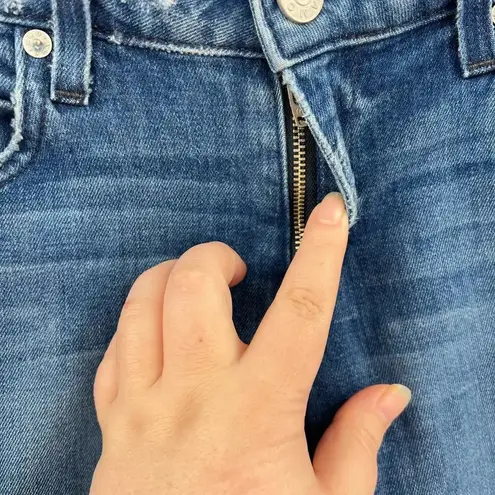 Amo Stix Crop Jeans in Pacific Blue Denim Wash Size 25