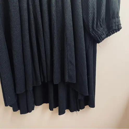 Natural Life  Oversized Tunic Dress One Size Long Sleeve Button Front