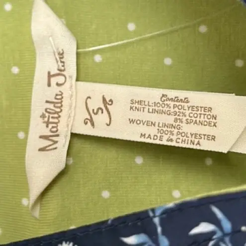 Matilda Jane NEW Brighten the Day Floral and Dot Rain Jacket Women’s Size Small