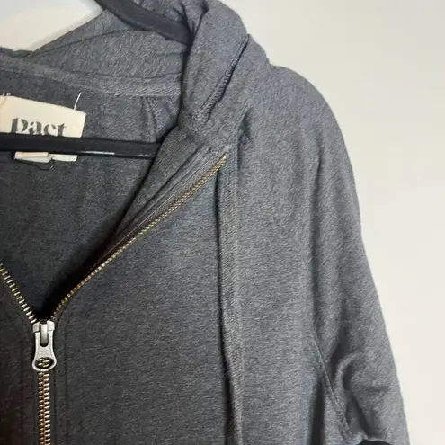 Pact grey zip up sweatshirt