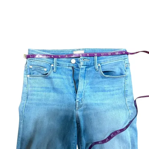 Mother Jeans The Looker Crop in Swimming Pool Sunday Size 26 Light Wash Denim Blue