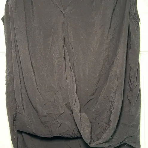 Velvet by Graham & Spencer Black Wrap Blouse Women’s Small Minimal Capsule