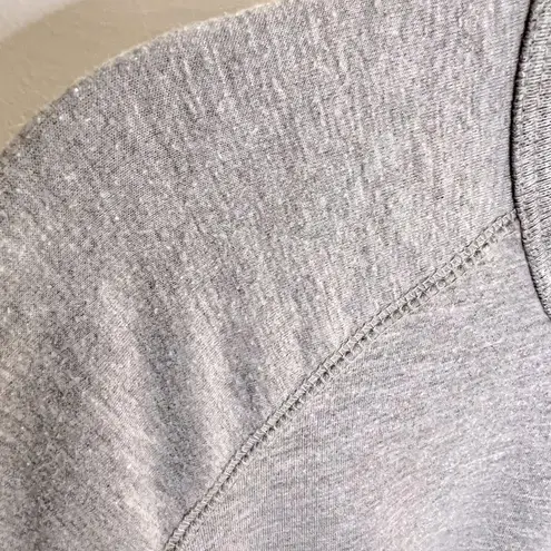 Lucky Brand  heather gray sweatshirt with front sewn detail