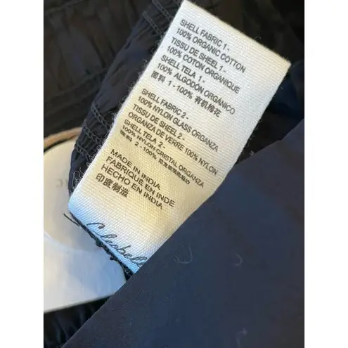 Cleobella Josie Crop Puff Sleeve Blouse Women Size Small Black Bow Smocked NEW