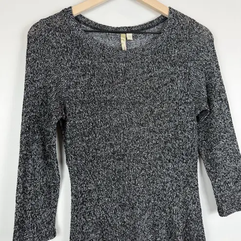 Comfy USA Women Midi Kati Dress XS Gray Lagenlook Minimalist Drapey Slouchy