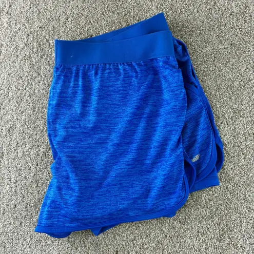 Avia Women's Running Shorts XL Athletic Workout Blue Activewear Pickleball