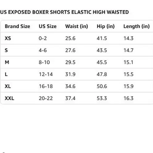 Exlura Blue and White Stripe High Waisted Boxer Shorts Size Small