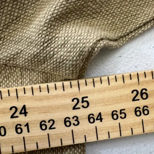 New 20 Hueys Linen Blend Embroidered Palm Tree Casual Button Up Shirt Top XLG Tan Size XL - Image 5