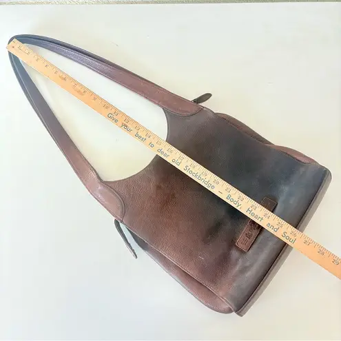 Fossil Vintage  Brown Leather Crossbody Bag Messenger Purse Shoulder Bag 17x11.5”