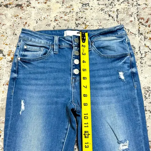 PETRA 153 bootcut flare jeans size 5/26 button fly Blue