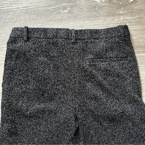 Theory  Wool Blend Black Tweed Cropped/Ankle Dress Work Pants Size 0 EUC