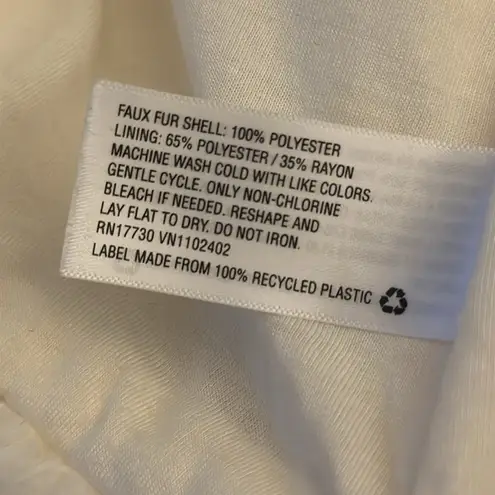 Xhilaration FAUX SHERPA IVORY OPEN JACKET