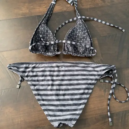 Oakley Striped Bikini Set