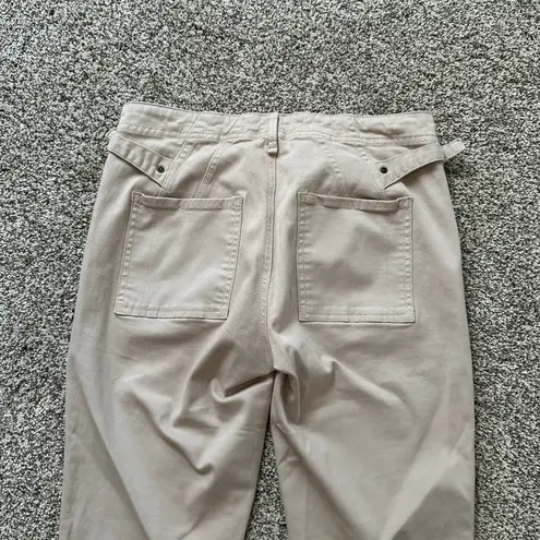 Anthropologie  khaki beige straight leg pants size 27