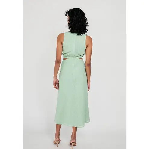 Sabo Cambelle Green Sleeveless Cutout Tie Front Cami Camisole Midi Tank Dress M Size M