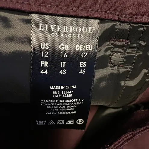 Liverpool Pants Gia Glider Revolutionary Skinny Pull-On Knit Super Stretch Ponte