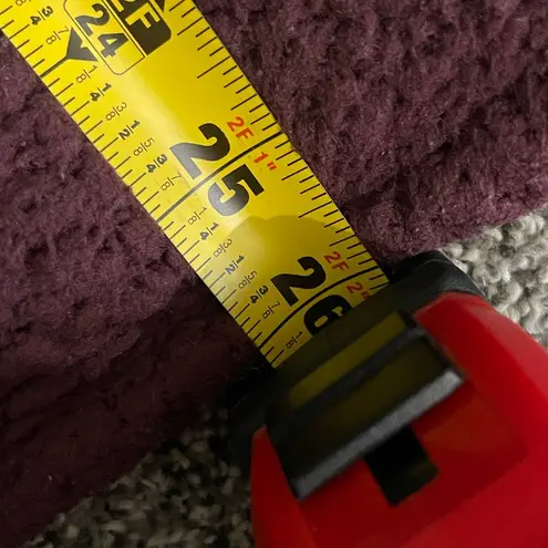 Ivory Ella purple Quarter Zip Relaxed Sherpa Jacket S