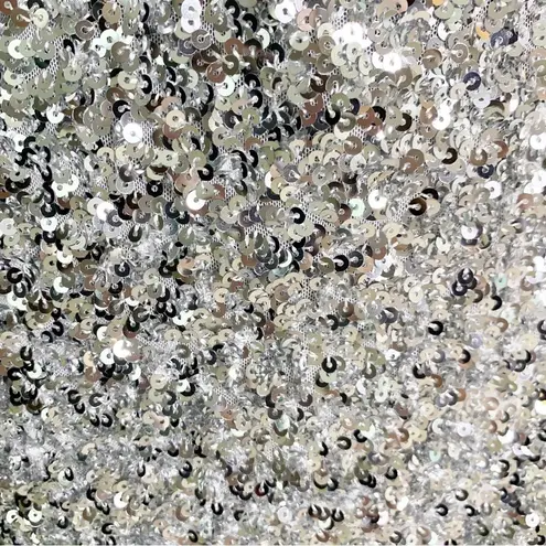 ROTATE BIRGER CHRISTENSEN Samantha Sequined Stretch Mini Wrap Dress Silver 4