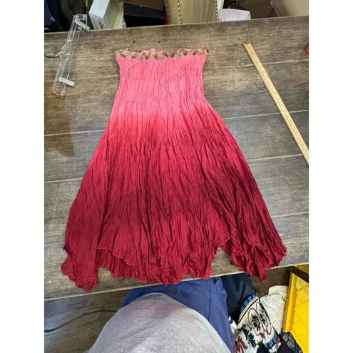 Chaundry KC Women's Embellished Pink Ombre Skirt Size Medium Fairy Core Woodland