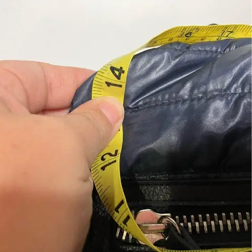 LP/LP quilted puffer purse navy blue 14” x 8.5” x 4” Black