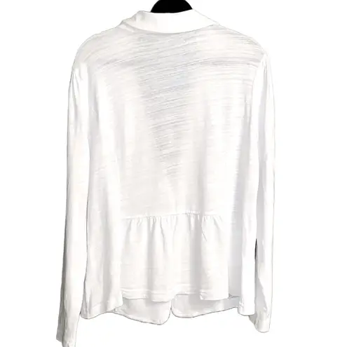 Caslon 🤍 Nordstrom Cotton Knit One-Button Unlined Soft Casual White Blazer XL