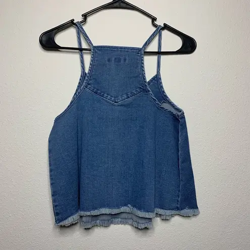 Mossimo Denim  Tank Top with Raw Hem