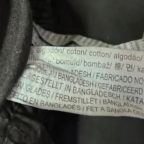 ZARA  Black Elastic Waist Wide Leg Pull On Windbreaker Parachute Jogger Pants M