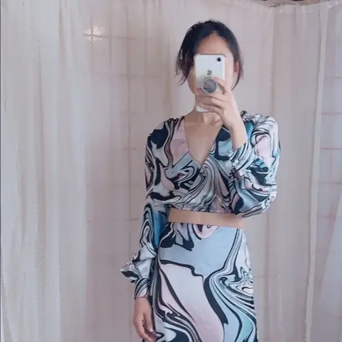 The Fifth Label Sound Long Sleeve Crop Blouse Top Size Small NWT