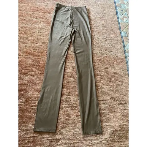 Suzanne Betro SBetro leather effect trousers Pants Leggings Tall Women’s Slit High Rise M