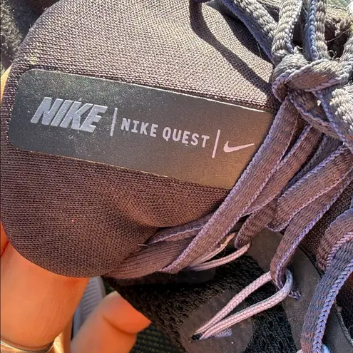 Nike  Women’s Black and Grayish/slight Purplish Athletic Running shoes Size 8