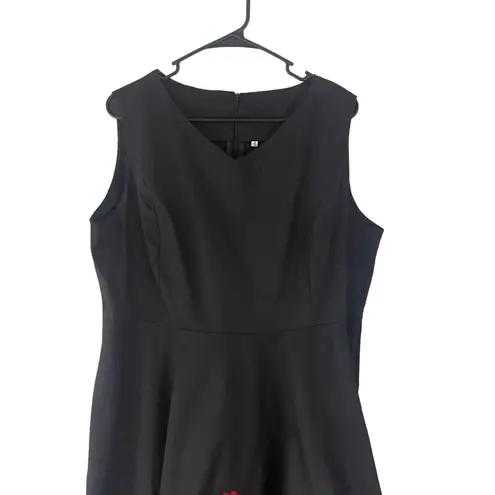 Women's Plus Size 5XL Black Southern Lobster Novality Cotton Dress