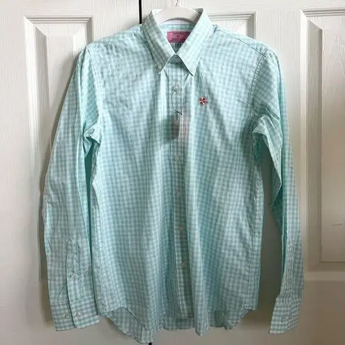 Castaway Nantucket Island Clothing Long Sleeve Button Down Shirt Size S NWT Blue