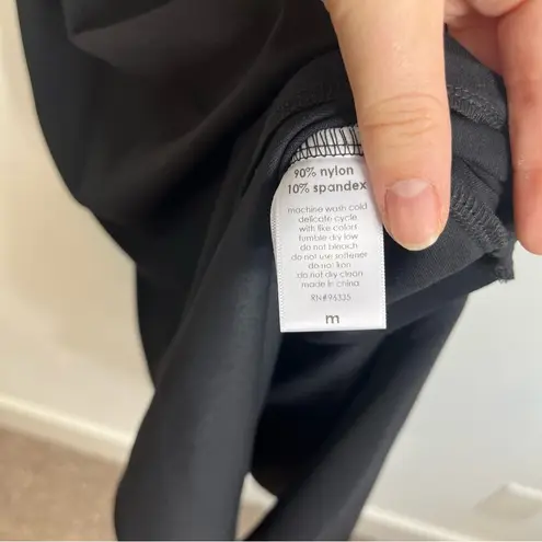 Susana Monaco  Black High Slit Sleeveless Midi Dress Medium