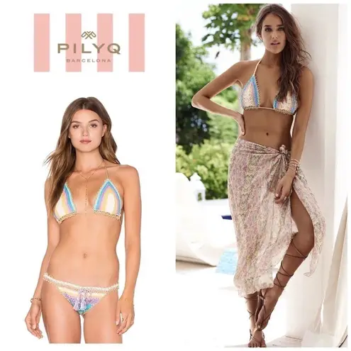 PilyQ SALE!! Romance crochet top. Small NWT