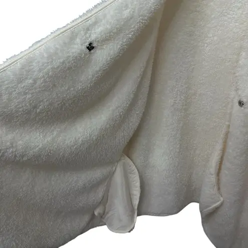 Soft Surroundings Sherpa Cream Fleece Oversized Wrap Cardigan Size L