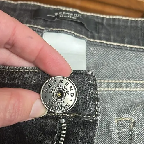 Weekend MaxMara Slim Fit W11 Jeans with Rhinestone Pocket Size 10